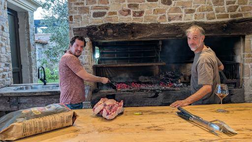Grilling at the Gaucho House